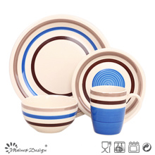 16PCS High Quality Handpainted Blue Ceramic Dinner Set